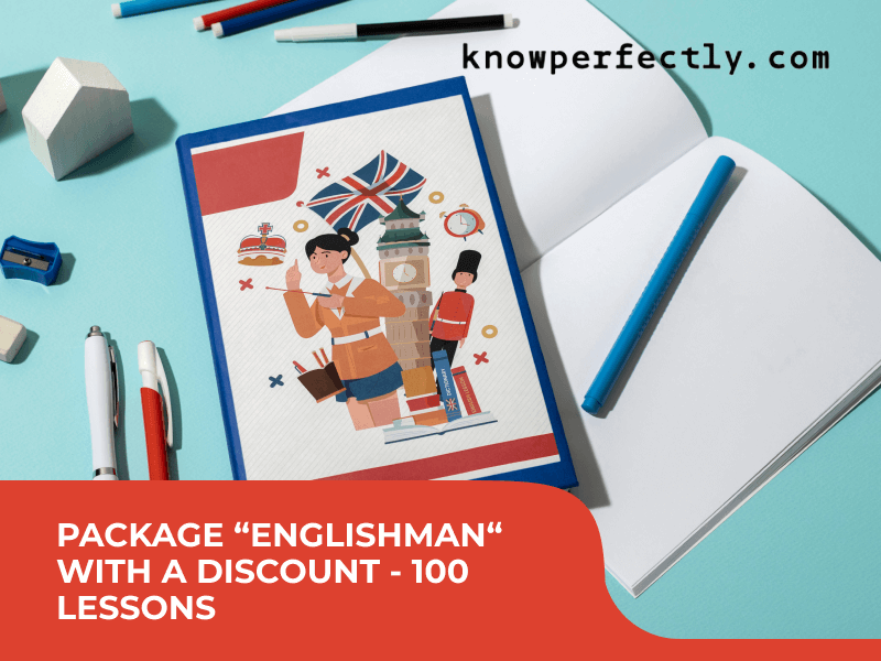 Package “Englishman“ with a discount - 100 lessons